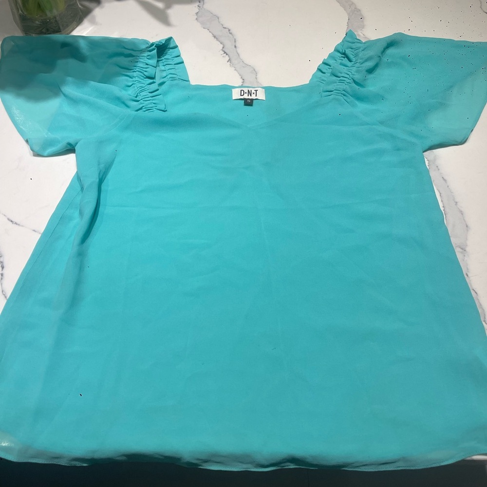 Naked Zebra Turquoise Blouse